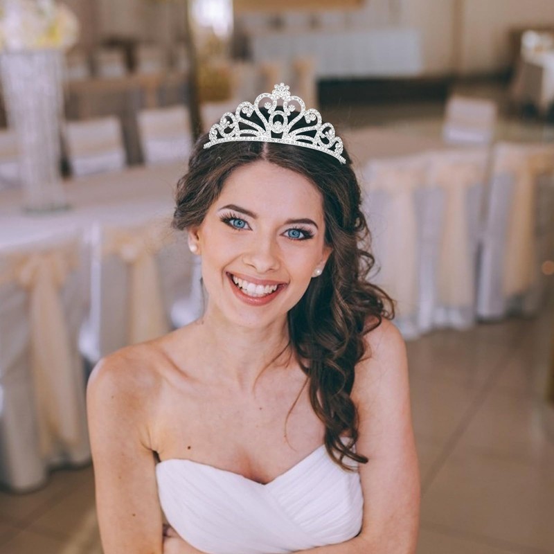 Crown Tiaras for Women Shiny Princess Crown Hair Accessories for