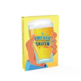 EINFACH SAUFEN - The Drinking Game! - Funny Drinking Game for Parties, Celebrations & Birthdays - Party & Drinking Game with Cards - Gift 18th Birthday