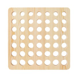 SUPERFINDINGS 1 pc Beginners Multi-Craft Weaving Loom for Learners Thick Wooden Weaving Board Perforated Frame for Textile Aids for Handmade Crafts Adjustable Wooden Textile Sheeting