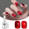 GAOY Red Cat Eye Gel Nail Polish, 16ml Glitter Holographic