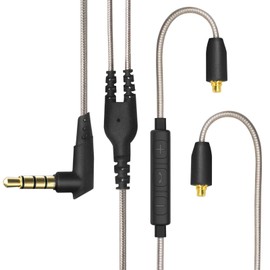 okcsc LSDD4 MMCX Cable for SE Series Remote Control 3.5mm with Mic
