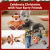 Newget Christmas Dog Toys, Dog Squeaky Plush Chew Toys with