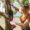 6 Inch Mini Chainsaw Cordless, 24V 2000mAh Rechargeable Battery, Auto-Oil,