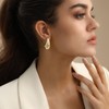 Fissen Teardrop Earrings for Women, Lightweight Gold Drop Earrings for