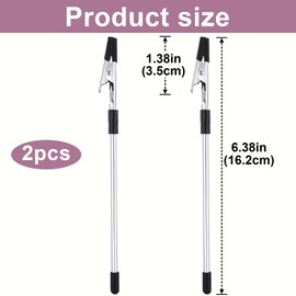 Pndeyo 2pcs Bracelet Fastening Helper Clip, Bracelet Jewelry Clasp Helpers, Bracelet Assistance Tool to Put on Yourself- Silver