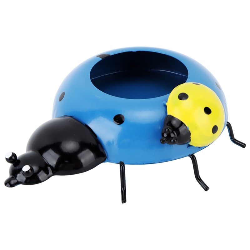 5.4cm Diameter Flower Pot Decor Ladybug Shaped Smoothing Surfaces Iron