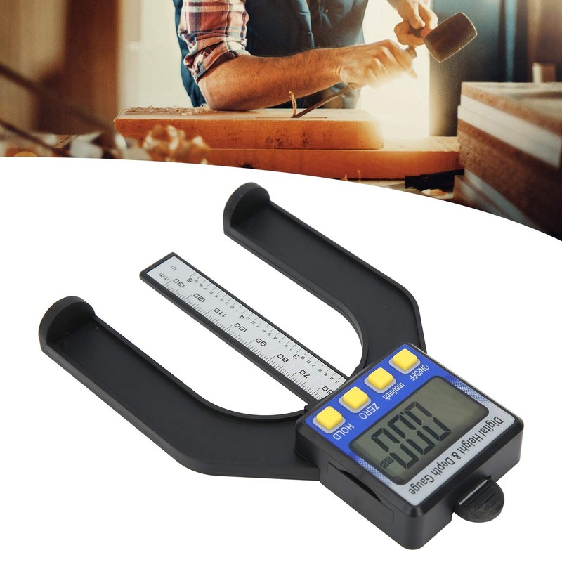 Digital Electronic Altimeter Mini Height Gauge Depth Gauge 080mm Large