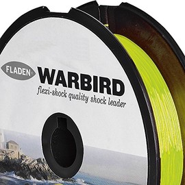 FLADEN WARBIRD 50m Spools of FLEXI-SHOCK Quality Shock Leader (YELLOW or ORANGE) Fishing Line - Available in 50lb and 60lb (Yellow, 50m of 60lb to 0.70mm)[13-5060-Y]