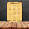 Metal Sign with Dressage Riding Hoof Strike Motif