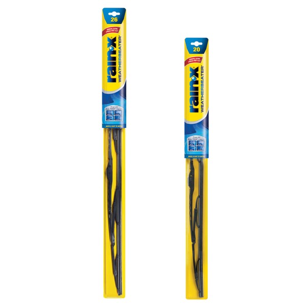 Rain-X 820249 WeatherBeater Wiper Blades, 26" and 20" Windshield Wipers