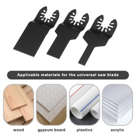 EMSea Pack of 6 Saw Blades Oscillating Saw Blade 10 mm/20 mm/34 mm Multimaster Saw Blade Oscillating Tool Accessories for Soft Metal Wood Plastic