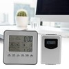 Thermometer Hygrometer with Weather Report Alarm Clock Wireless Temperature Humidity