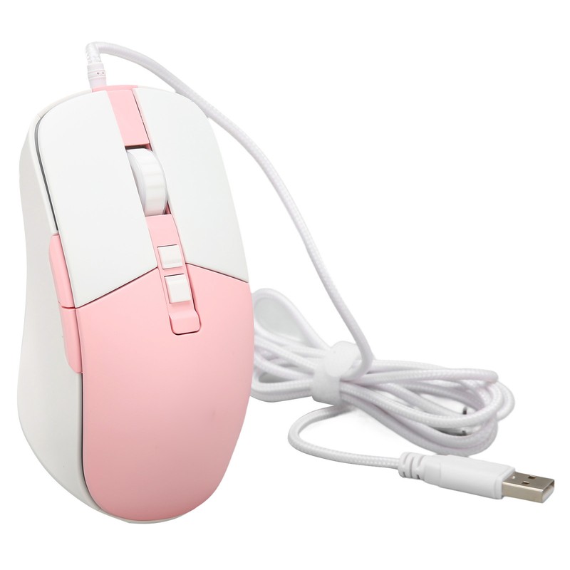 Wired Mouse Ergonomic Streamlined Cool RGB Optical Sensor Gaming Mechanical