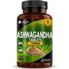 Ashwagandha 1200mg - 365 Vegan Tablets Pure High Strength Ashwagandha Root Extract - 6 Months Supply - Powder Ashwagandha Supplement (not Ashwagandha Capsules) - Non-GMO & Made in The UK