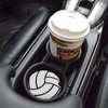 Volleyball White Car Coasters for Cup Holder, 2 Pack Absorbent