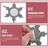 MAGICLULU 6 Pcs Snowflake Frame Pendant Nativity Decor Mini Xmas