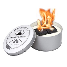 EUPNHY Portable Campfire | Portable Fire Pit | Smores Maker | Lightweight and Portable | 3-5 Hours of Burn Time | Convenient-No Wood-No Embers-No Hassle | Great Gifts for Picnics, Camping and More.