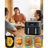 4-Pack Collapsible Air Fryer Silicone Liners for Ninja Foodi Dual