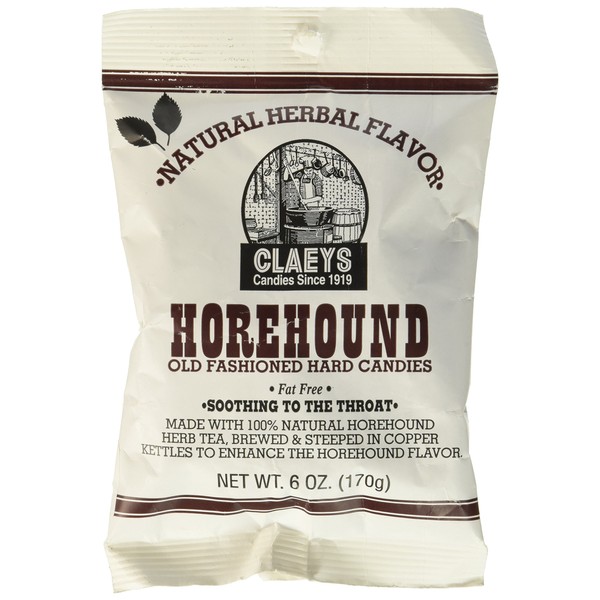 Claeys Old Fashioned Hard Candy, Horehound, 6 Ounce