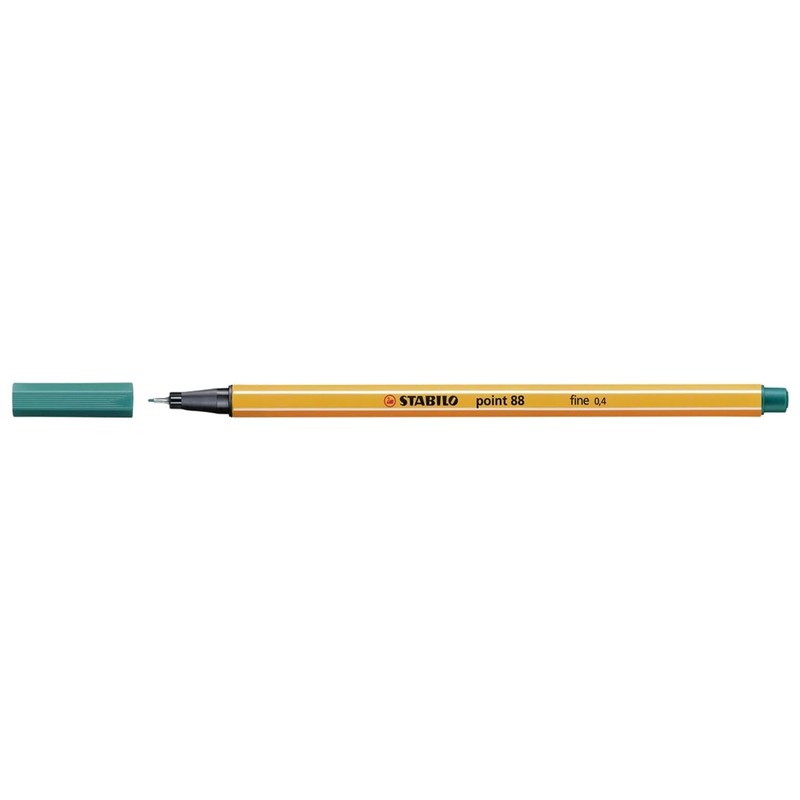 STABILO Point 88 Fine Point 0.4mm Turquoise Ballpoint Pen -