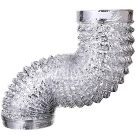 ULTECHNOVO 7 Inch 5 Feet Flex Air Aluminum Foil Ducting Dryer Vent Hose, Non-Insulated Ventilation Duct for HVAC Ventilation Heating Cooling System