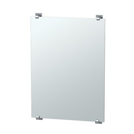 Gatco 1595 Elevate Fixed Mounted Minimalist Mirror, Chrome, 30"H