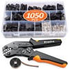 Preciva Wire Crimping Tool Connector kit, 1050Pcs JST-SM Connectors Set,