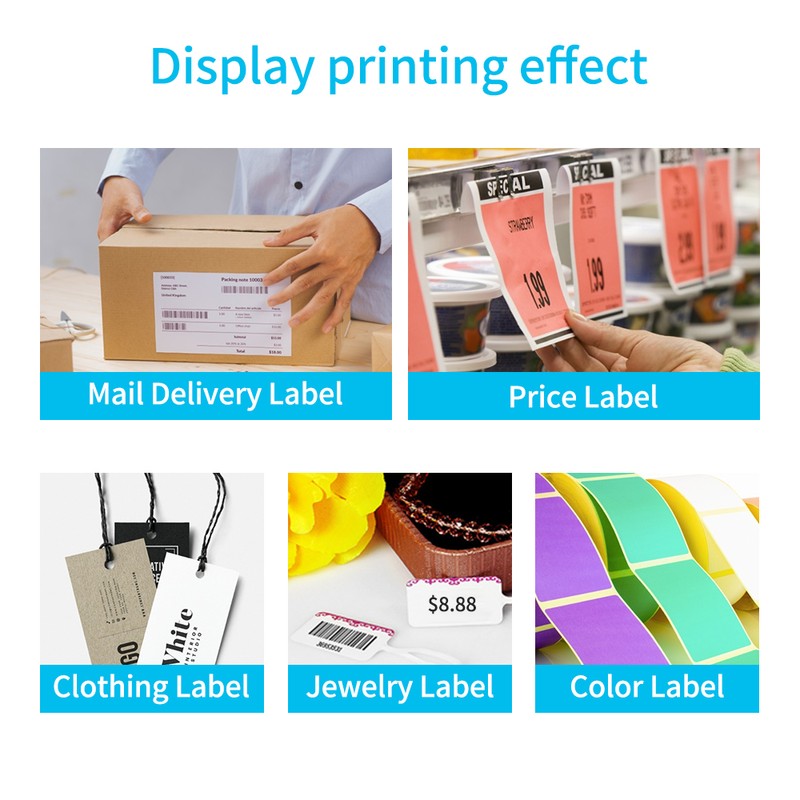 110mm Shipping Label Printer with Stand USB Cable High Speed