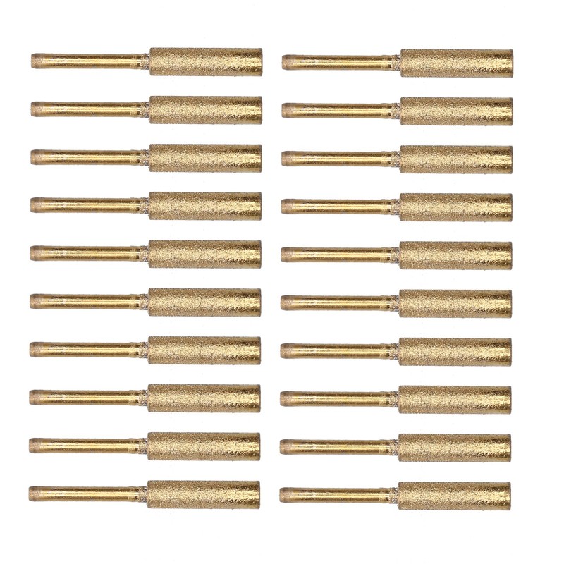 20Pcs Chainsaw Sharpener Burr Grinding Head Rotating File Sharpening Tool