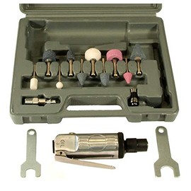 15 PC Air Die Grinder KIT 1/4" 1/8" Rotary Air Compressor Tool Kit Set