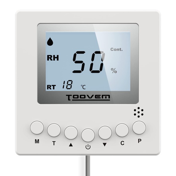 TooVem Remote Controller for Digital Humidity, Temperature, Adapt the Humidity