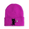 tshirtladen Mütze - Kaffee Katze - Beanie One Size -