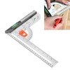 12in L Square Ruler Multifunction Scale Standard Carbon Steel Detachable