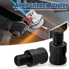 Treki 2 Pieces Angle Grinder Adapters 5/8"-11 Female to M14 Male Angle Grinder Attachment M14 Thread Adaptor Converter 5/8''-11 to M14 Rotary Polisher Grinder Attachment for Polisher and Angle Grinde