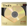 太陽誘電製 That's CD-R音楽用 16倍速80分 金レーベル 10mmPケース5枚入 CDR-A80GP5