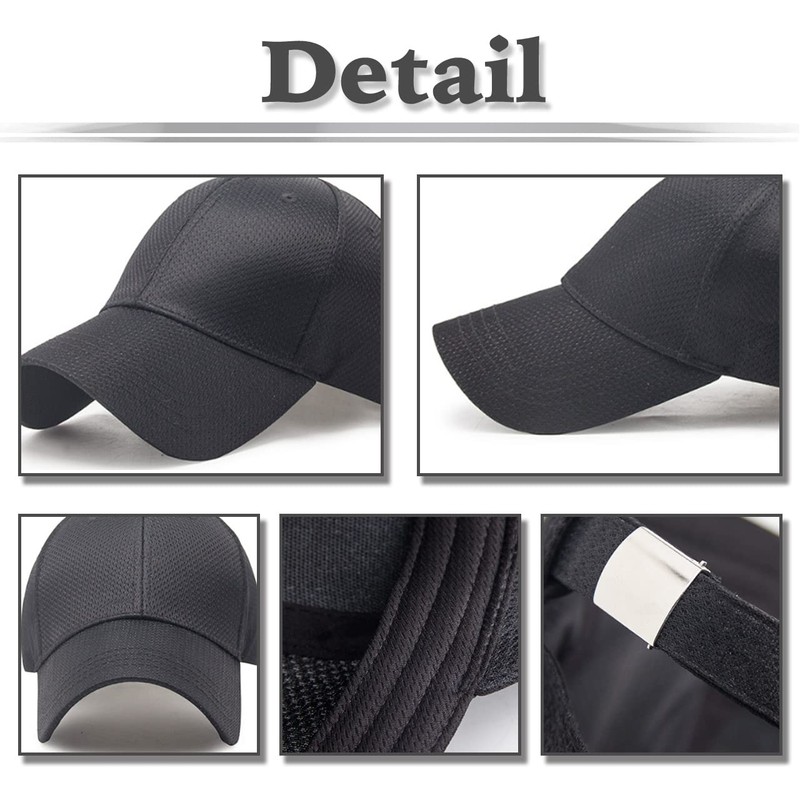 White Fang CA485 Cap, Plain, Hat, Mesh, Casual, Cool, Brim,