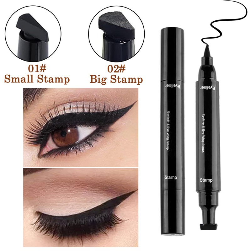 2Pack Dual Tip Eyeliner Stamp Pen 2 in 1 –