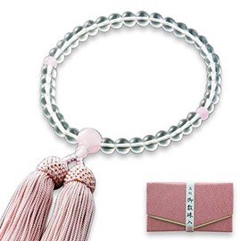 Fighters 仏壇 is, Wrinkle Buddha Mala Bead Women's Silk Head Tassels Genuine Rose Quartz Crystal 3 Plush [Mala Bag Set] w – 040 Kyoto 念珠 All Sect Will Last For Many Years
