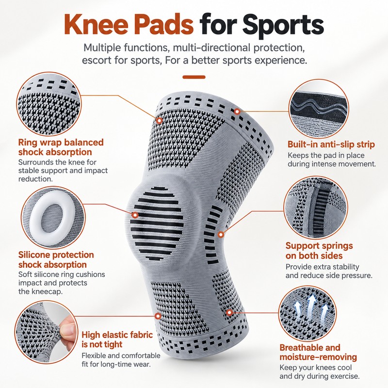 1PC Adjustable Orthopedic Knee Brace with Patella Support – Knee