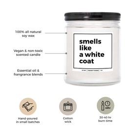 You Nique Designs Future Doctor Candle 9 oz - White Coat Ceremony, Medical Student Gifts, Med Student Gift & Medical School Graduation Gifts for Medical Students (Lavender&VanillaC 4oz)