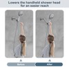 BRIGHT SHOWERS Shower Arm Extender for Rain and Handheld Shower