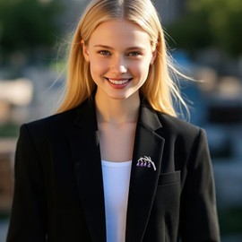 DAYLINLOVE Blue Bellflower Brooch 925 Sterling Silver Blue Bellflower Brooch Blue Bellflower Jewellery Gifts for Women Girls, Sterling Silver, No gemstone