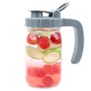 Mason Jar Pitcher 32 OZ Glass Pitcher With Pour Spout