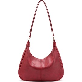 NIUEIMEE ZHOU Shoulder Bag for Women Ultra Soft Foldable Vegan Leather Crossbody Bags Tote Hobo HandBag Underarm Purses