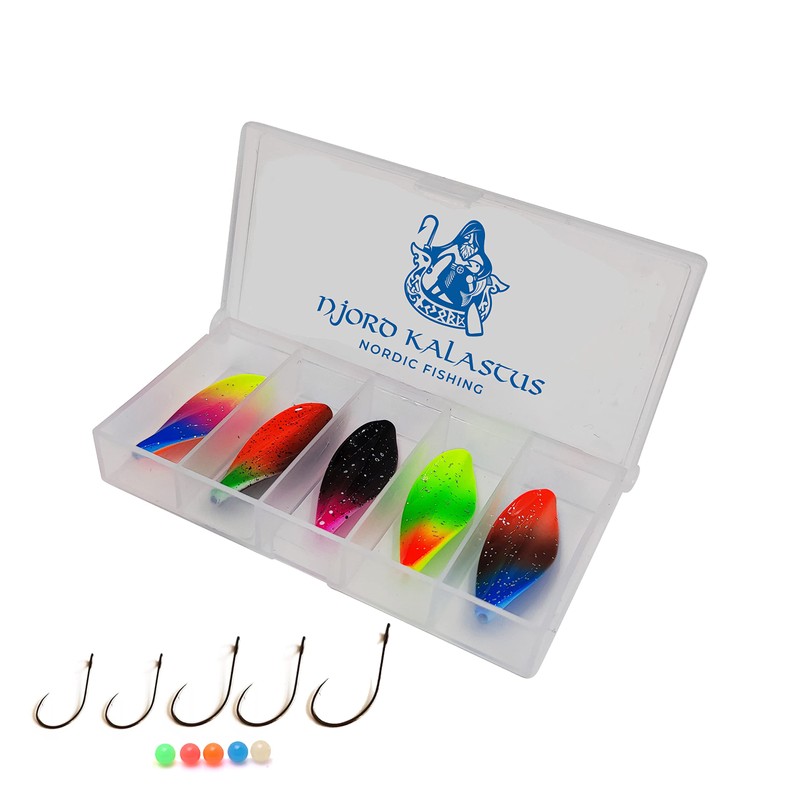 Njord Kalastus Inline Spoon Trout Complete Set with 5 x
