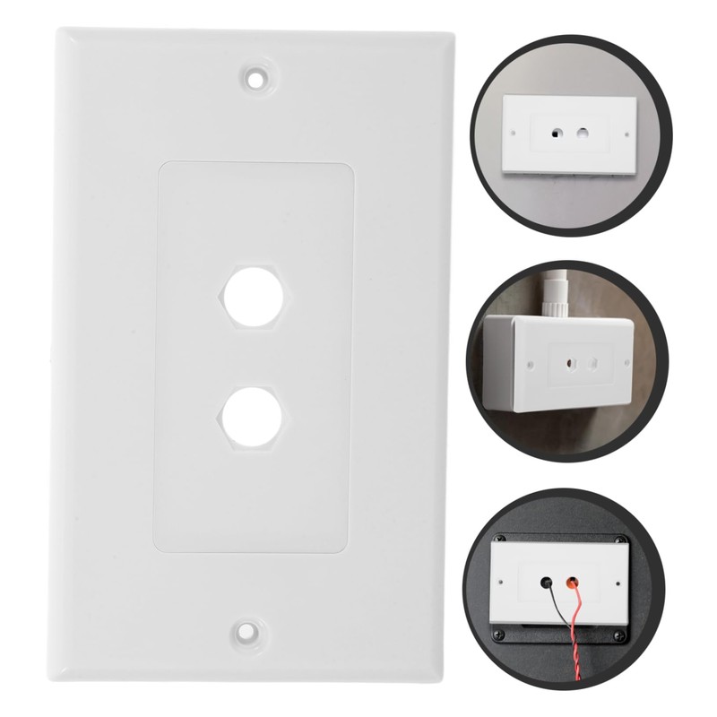 ORFOFE Speaker Wire Wall Plate with Banana Binding Posts Audio