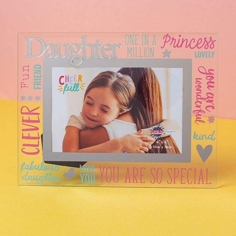 Widdop & Co. 3D Words Glass Photo Frame 6 x