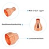 PATIKIL 1" to 3/8" ID Copper Reducer, 3pcs 99.9% Pure