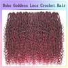 Boho Faux Locs Crochet Hair 30 Inch Goddess Locs 8