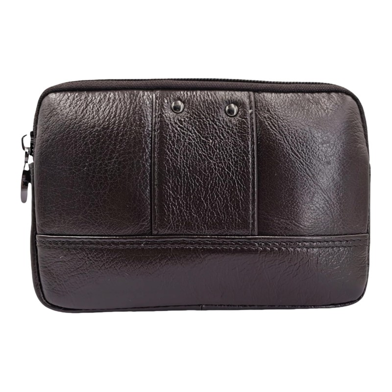 Genda 2Archer Mens Leather Small Belt Waist Bag Wallet Phone